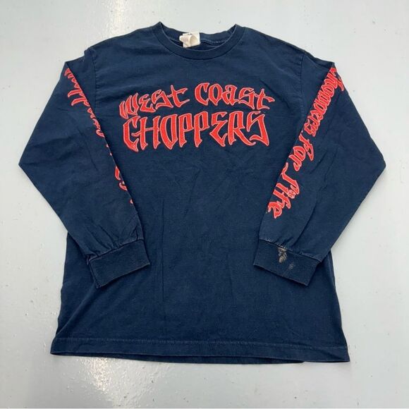Other - Vintage Y2K West Coast Choppers Biker Long Sleeve T Shirt Navy